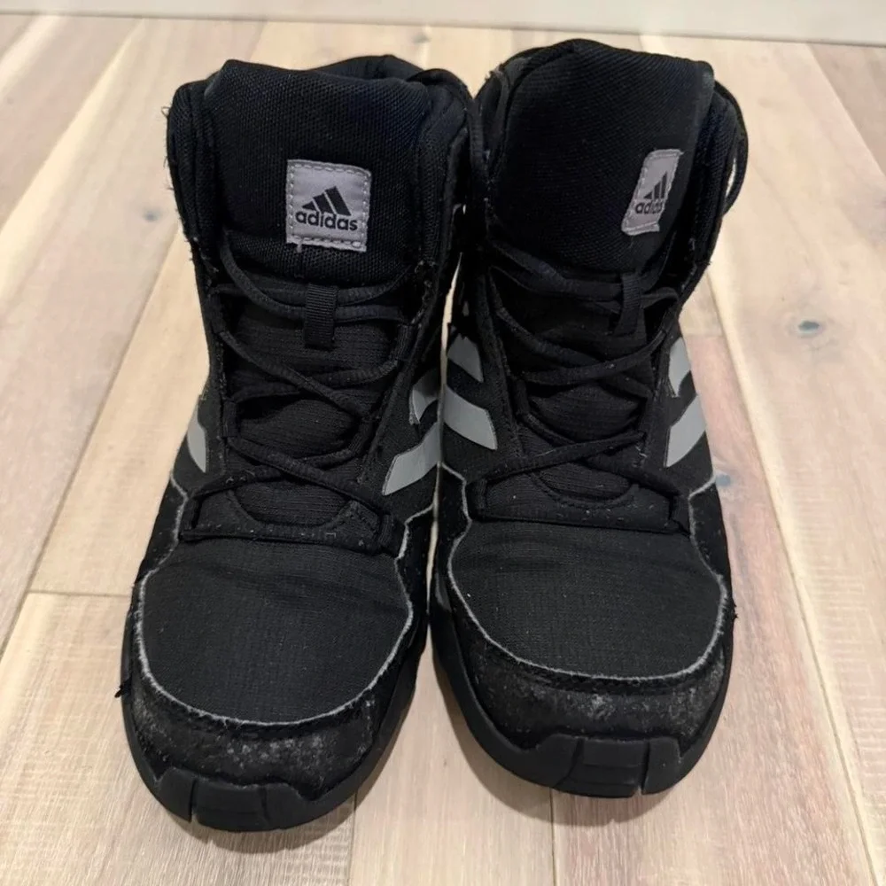 Adidas Terrex black hiking boots Sz 4.5 y #hiking #outdoor